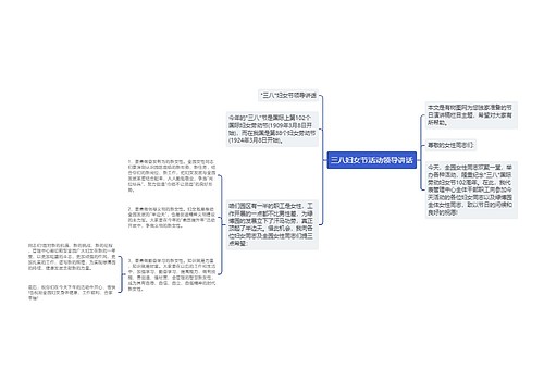 三八妇女节活动领导讲话