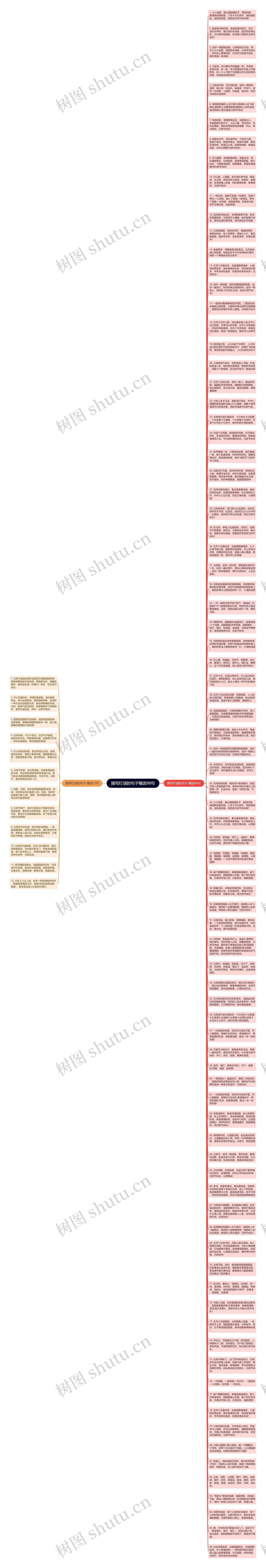 描写灯谜的句子精选98句思维导图