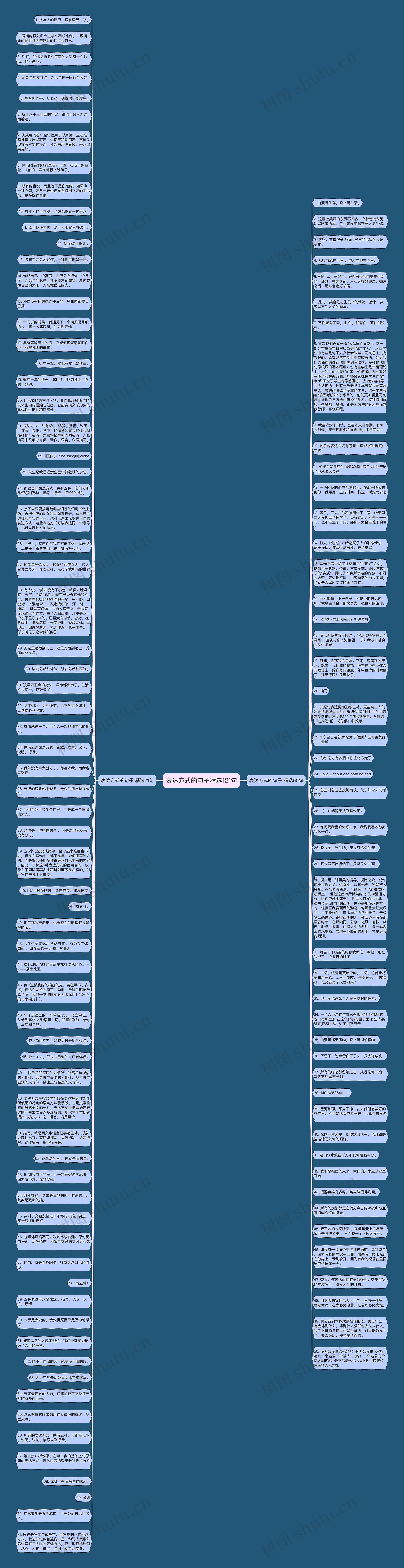 表达方式的句子精选121句思维导图