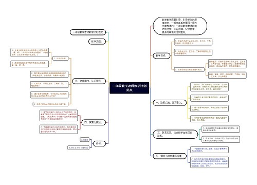 一年级教学老师教学计划范文