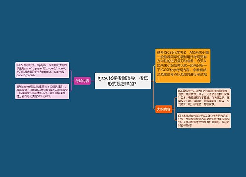 igcse化学考纲指导，考试形式是怎样的？