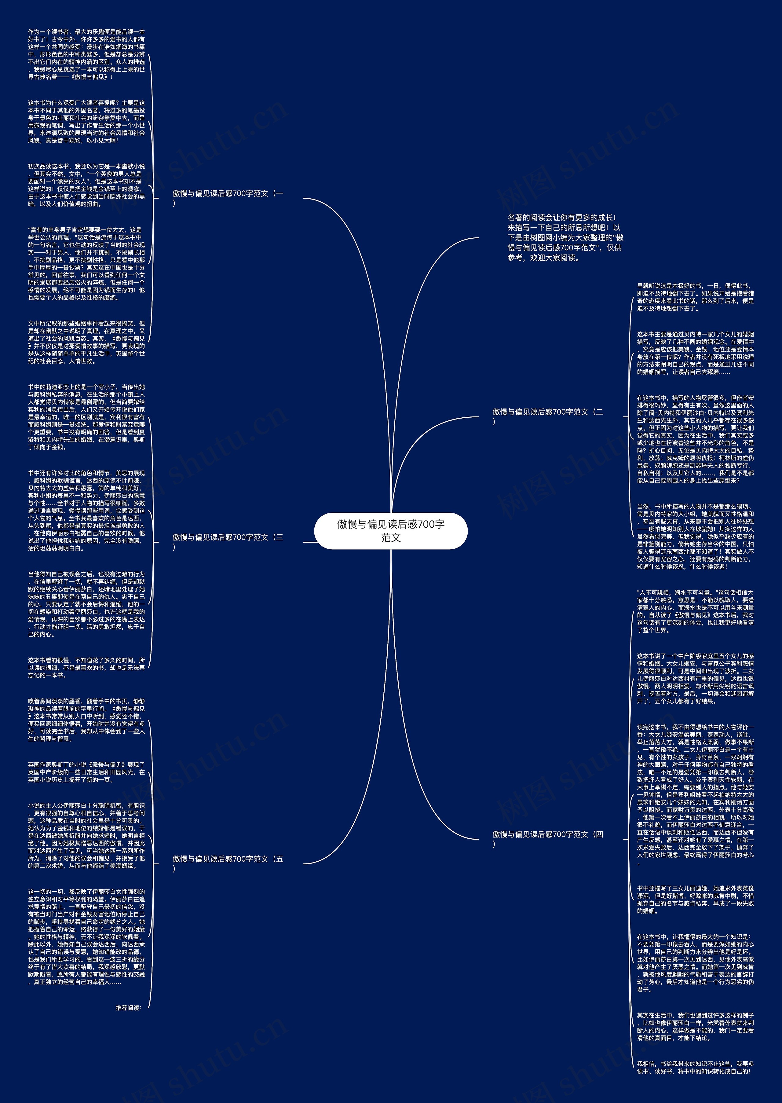 傲慢与偏见读后感700字范文思维导图