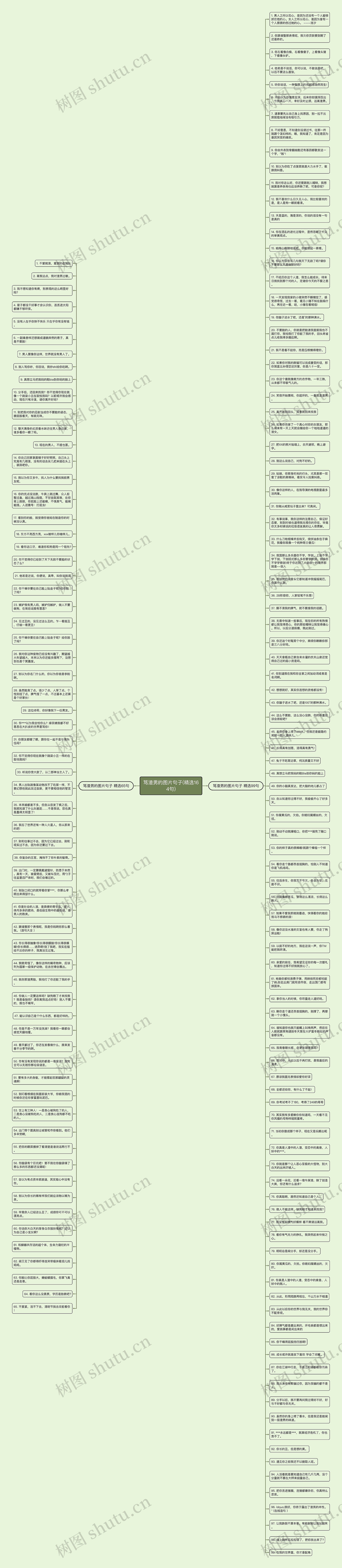 骂渣男的图片句子(精选164句)思维导图