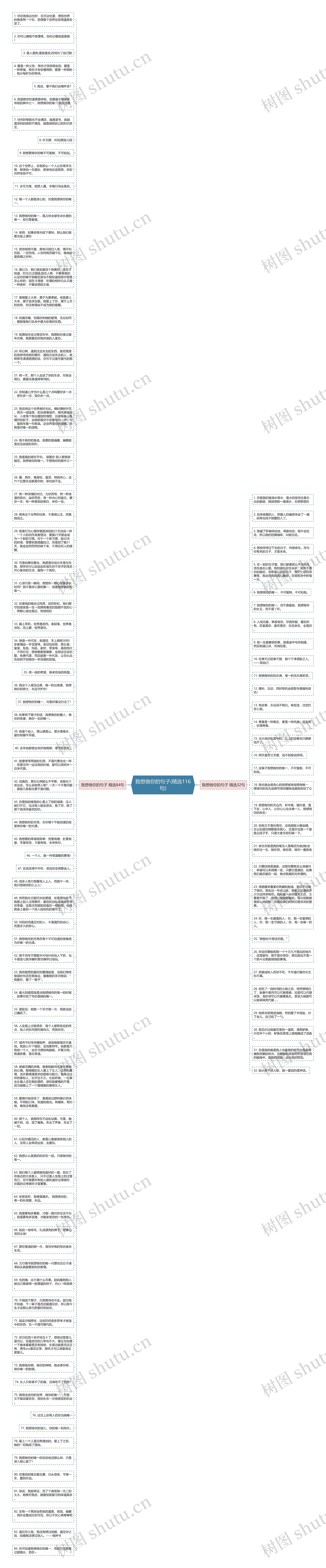 我想做你的句子(精选116句)思维导图