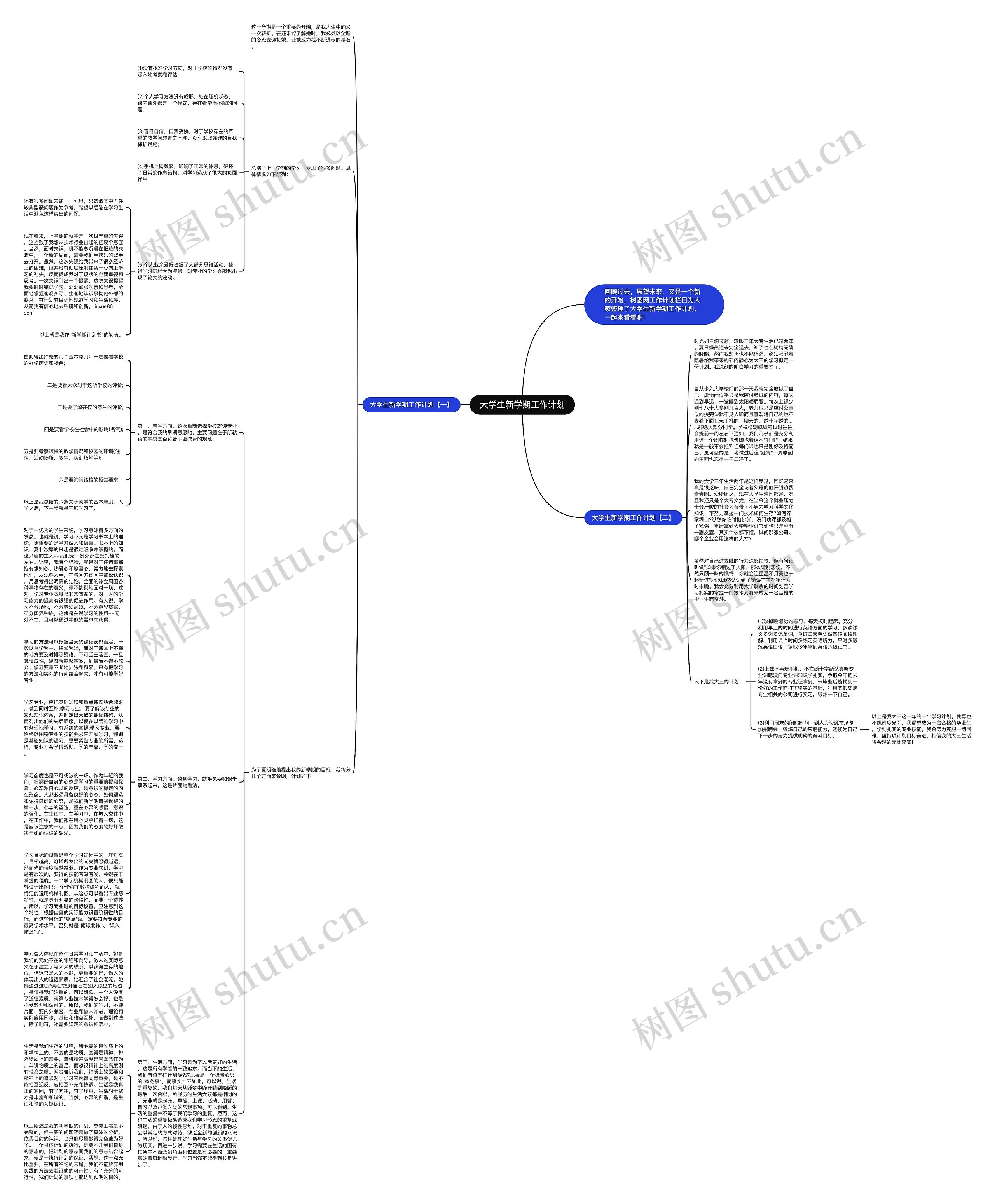 大学生新学期工作计划