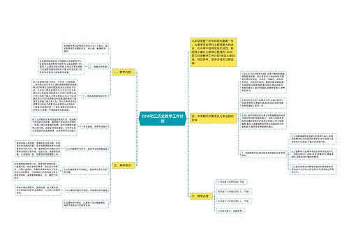 2018初三历史教学工作计划