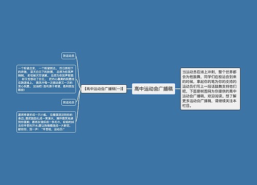 高中运动会广播稿