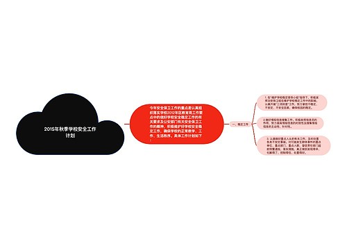 2015年秋季学校安全工作计划