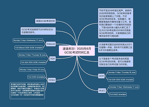 速速关注！2020年6月GCSE考试时间汇总