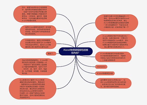 ALevel物理课程都包括哪些内容？