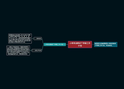 小学英语教师下学期工作计划