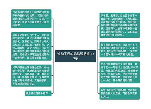 谁动了我的奶酪读后感300字