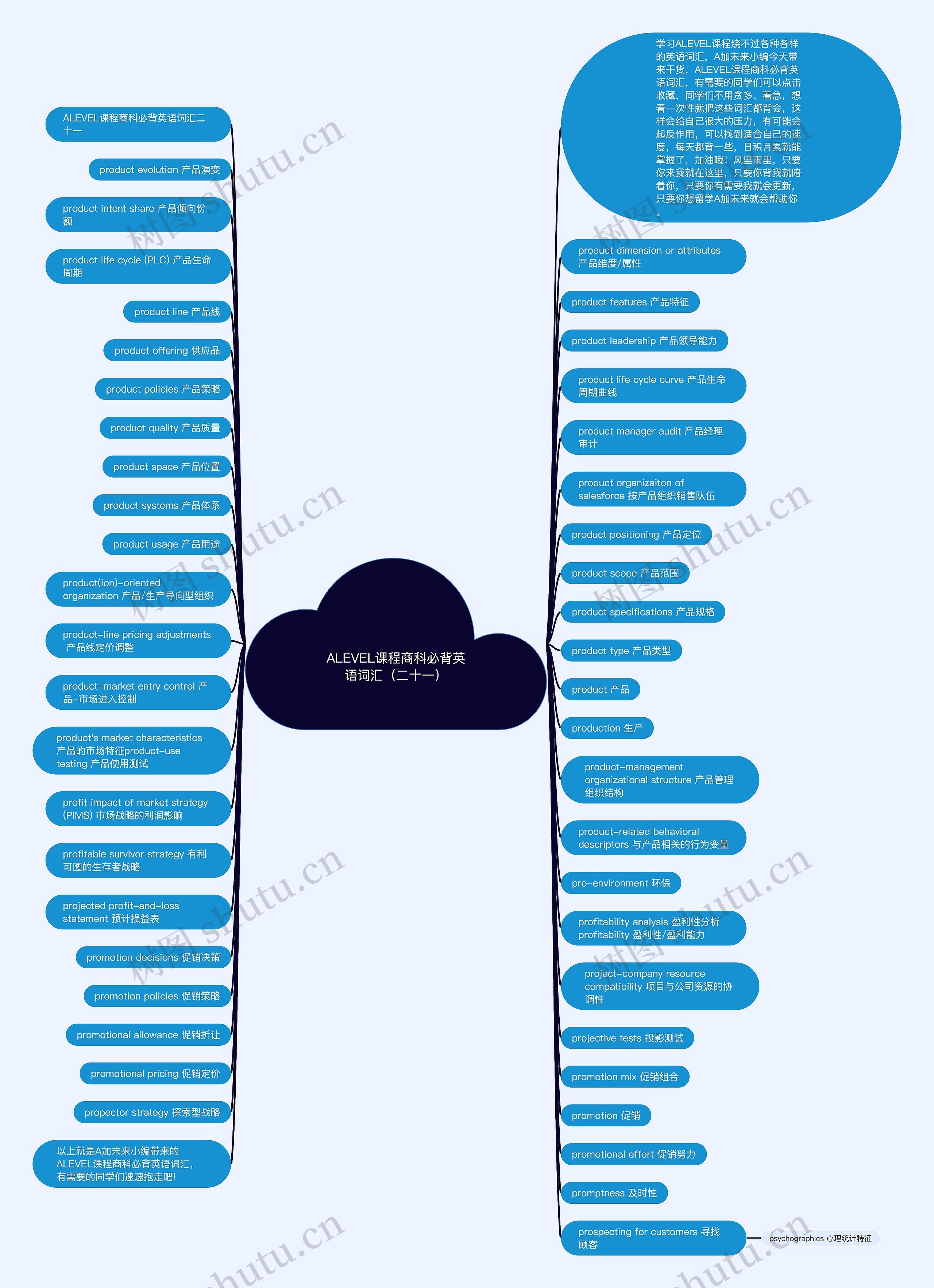 ALEVEL课程商科必背英语词汇（二十一）思维导图