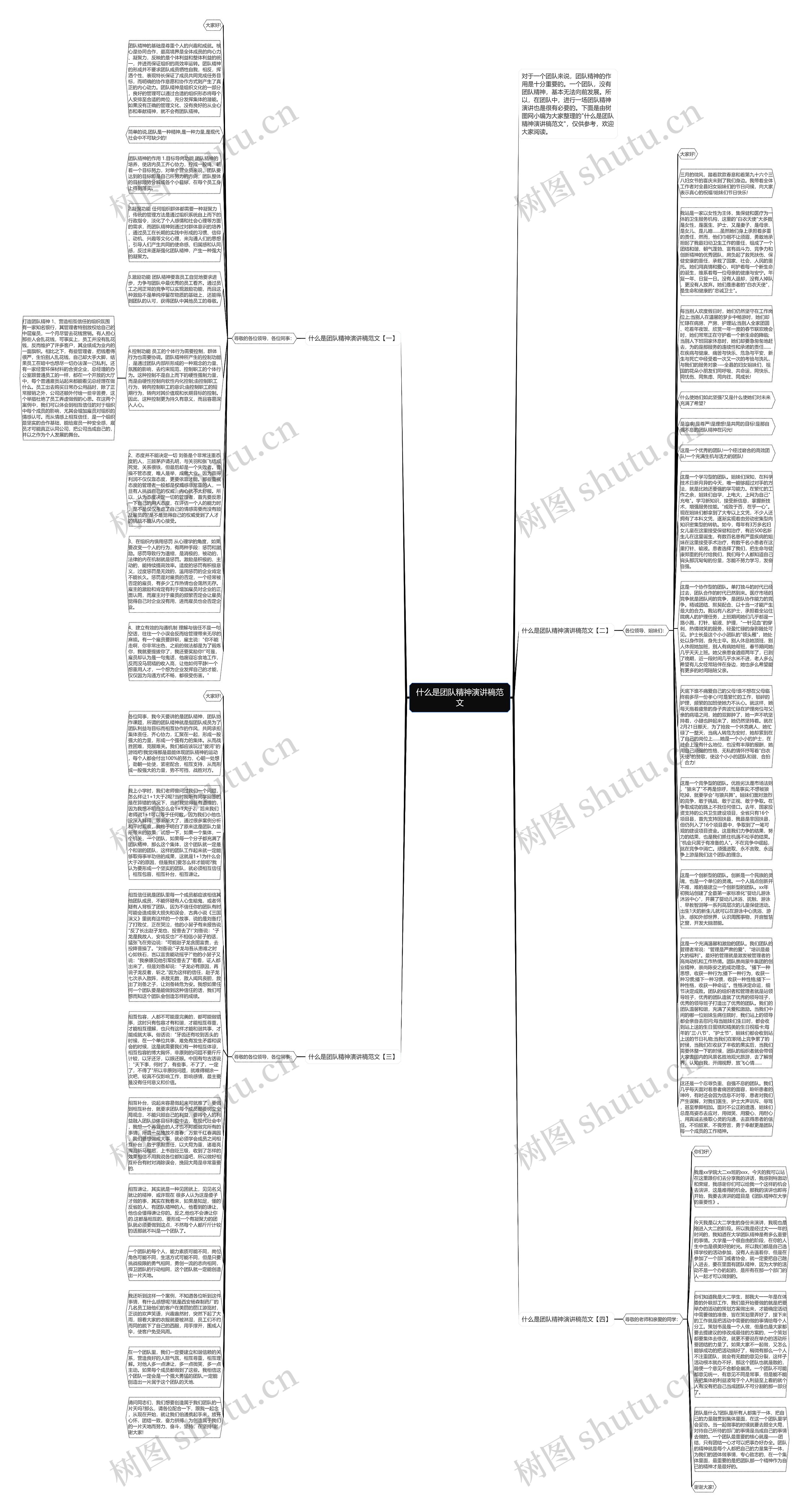 什么是团队精神演讲稿范文思维导图高清图 什么是团队精神演讲稿范文思维导图