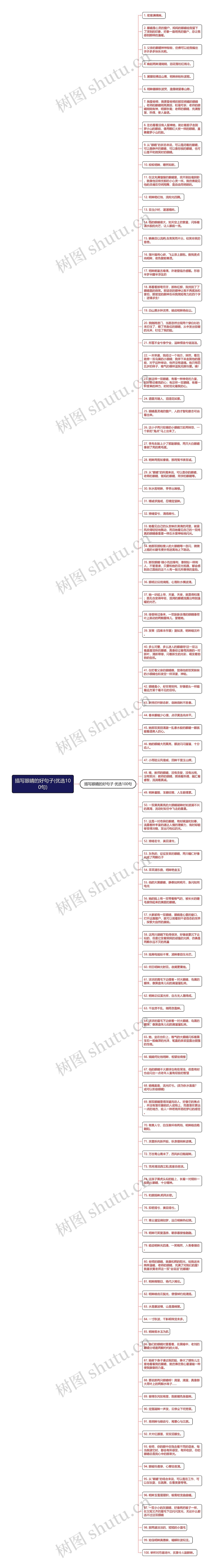 描写眼睛的好句子(优选100句)思维导图