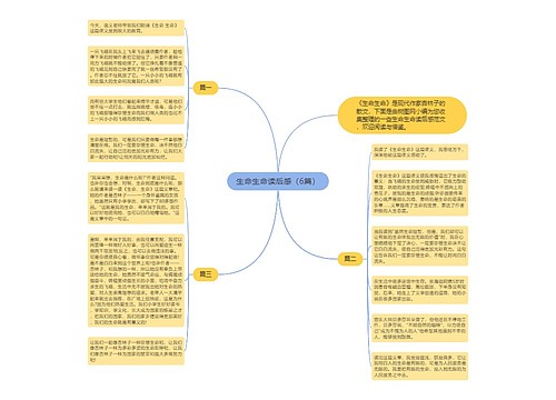 生命生命读后感（6篇）