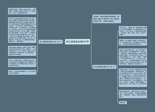 初三简爱读后感500字