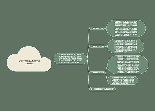 小学六年级班主任新学期工作计划