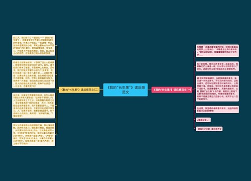 《我的“长生果”》读后感范文 《我的“长生果”》读后感范文