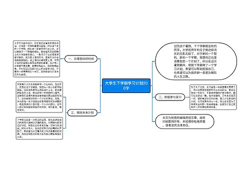 大学生下学期学习计划200字