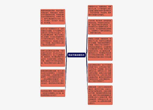 母亲节演讲稿范本