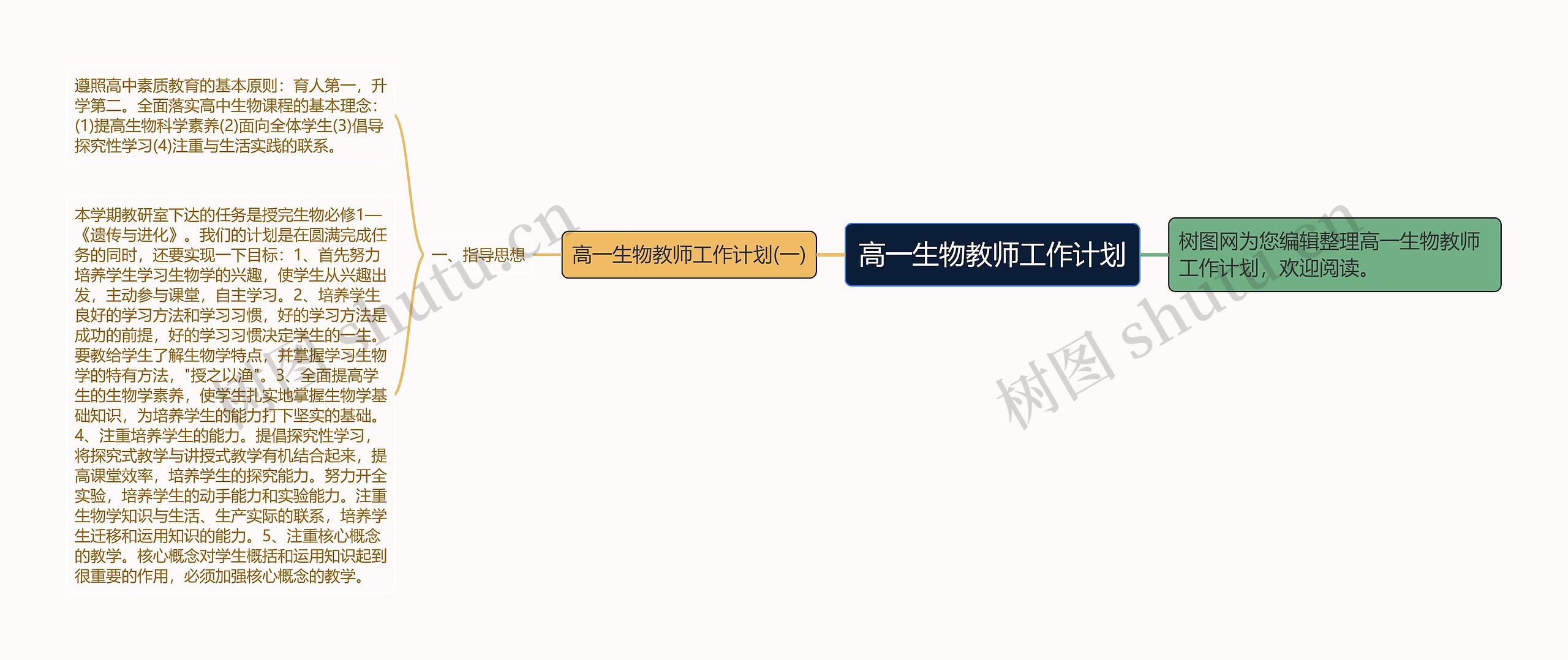 高一生物教师工作计划