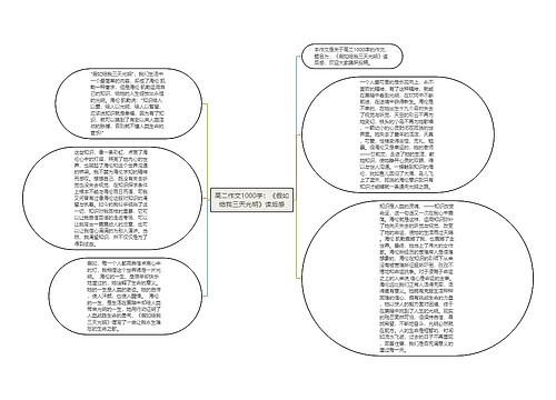 高二作文1000字：《假如给我三天光明》读后感