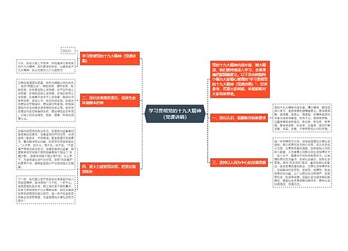 学习贯彻党的十九大精神（党课讲稿）