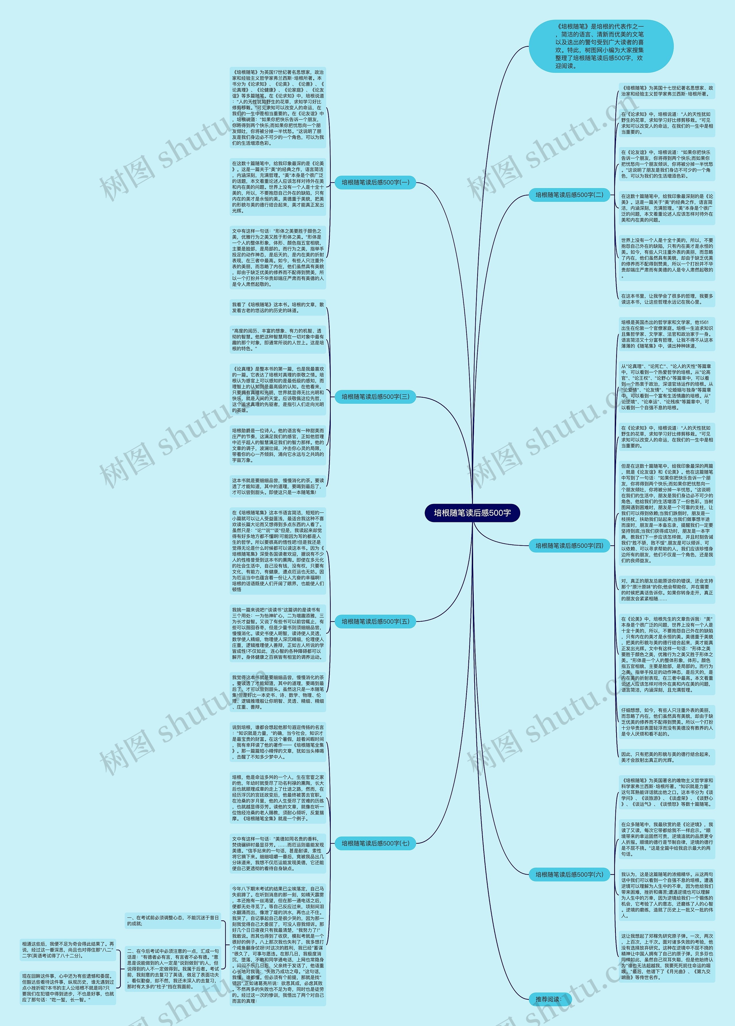 培根随笔读后感500字思维导图