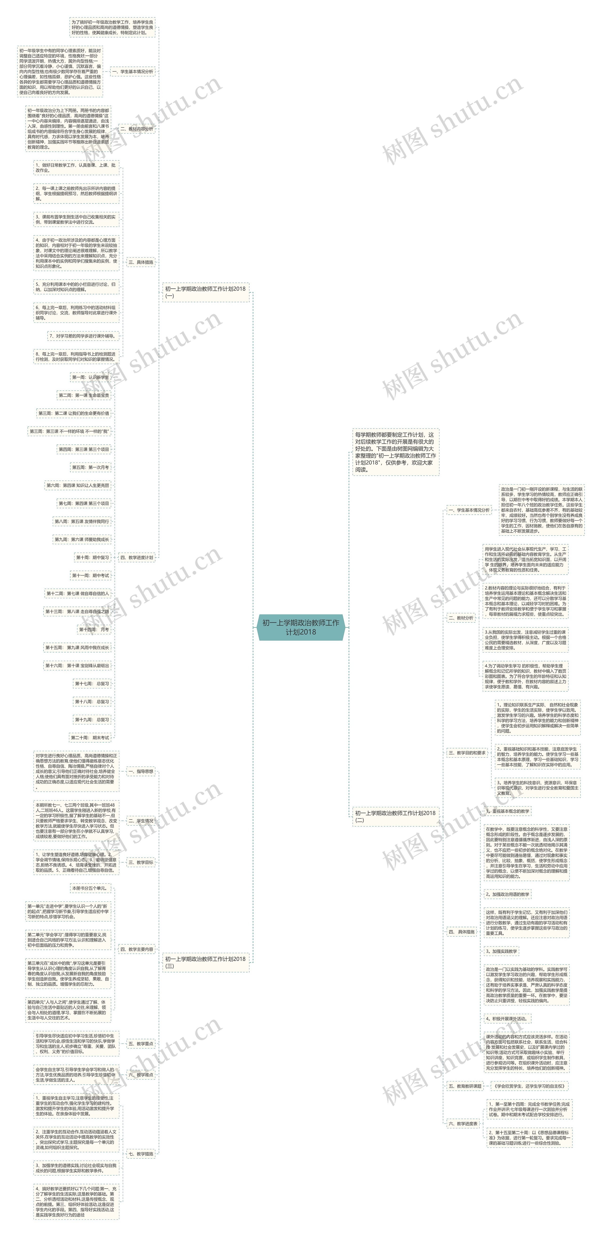 初一上学期政治教师工作计划2018