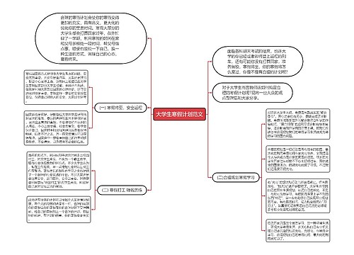 大学生寒假计划范文