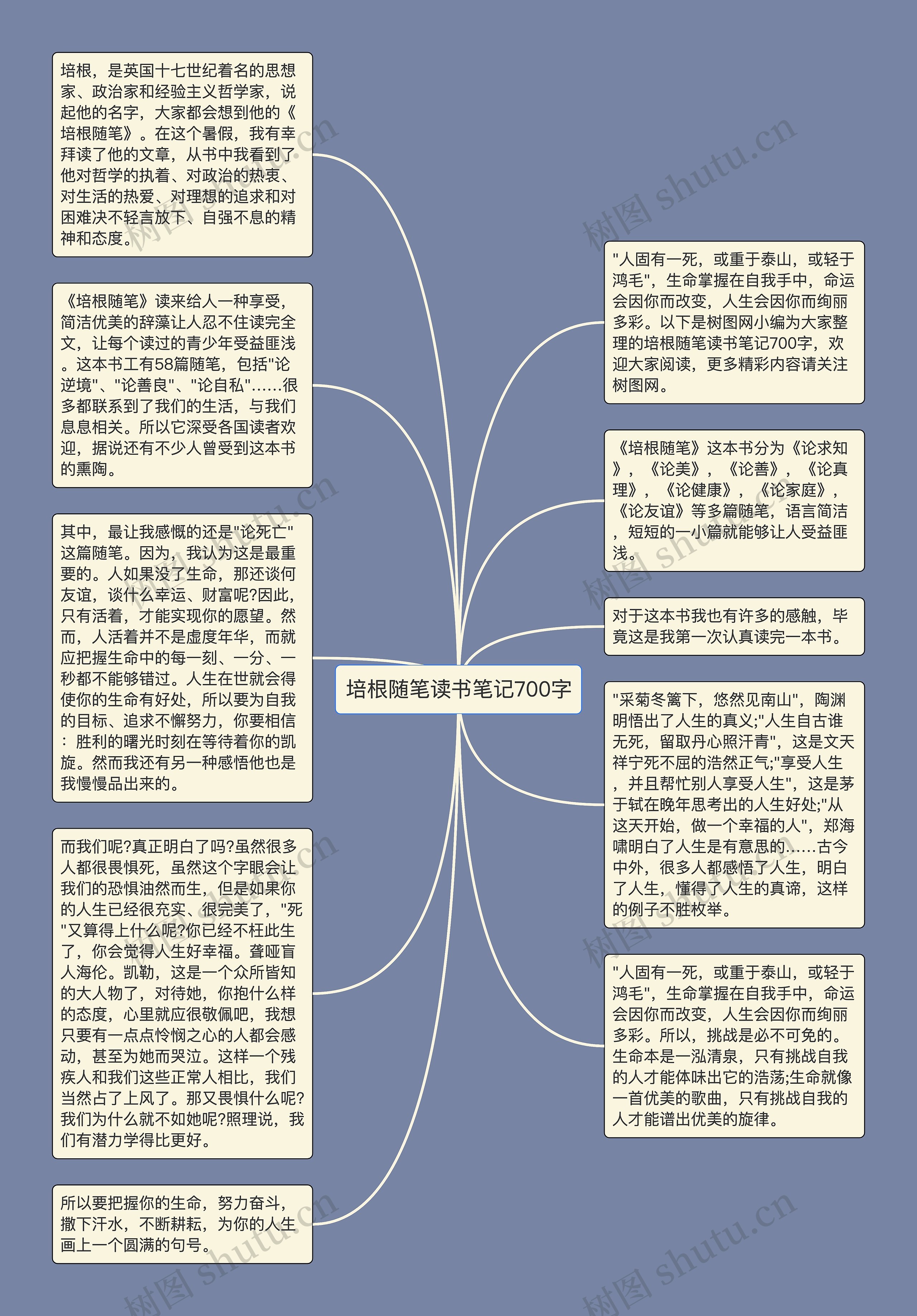 培根随笔读书笔记700字思维导图