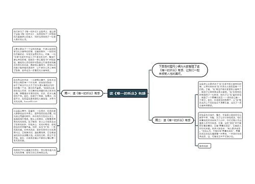 读《唯一的听众》有感