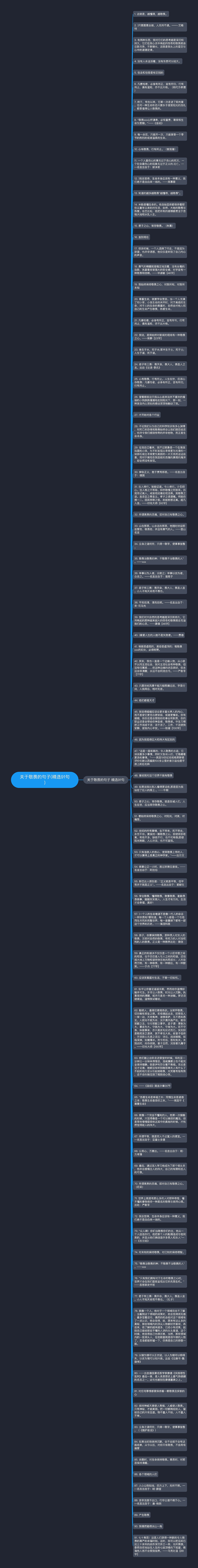 关于敬畏的句子(精选91句)思维导图