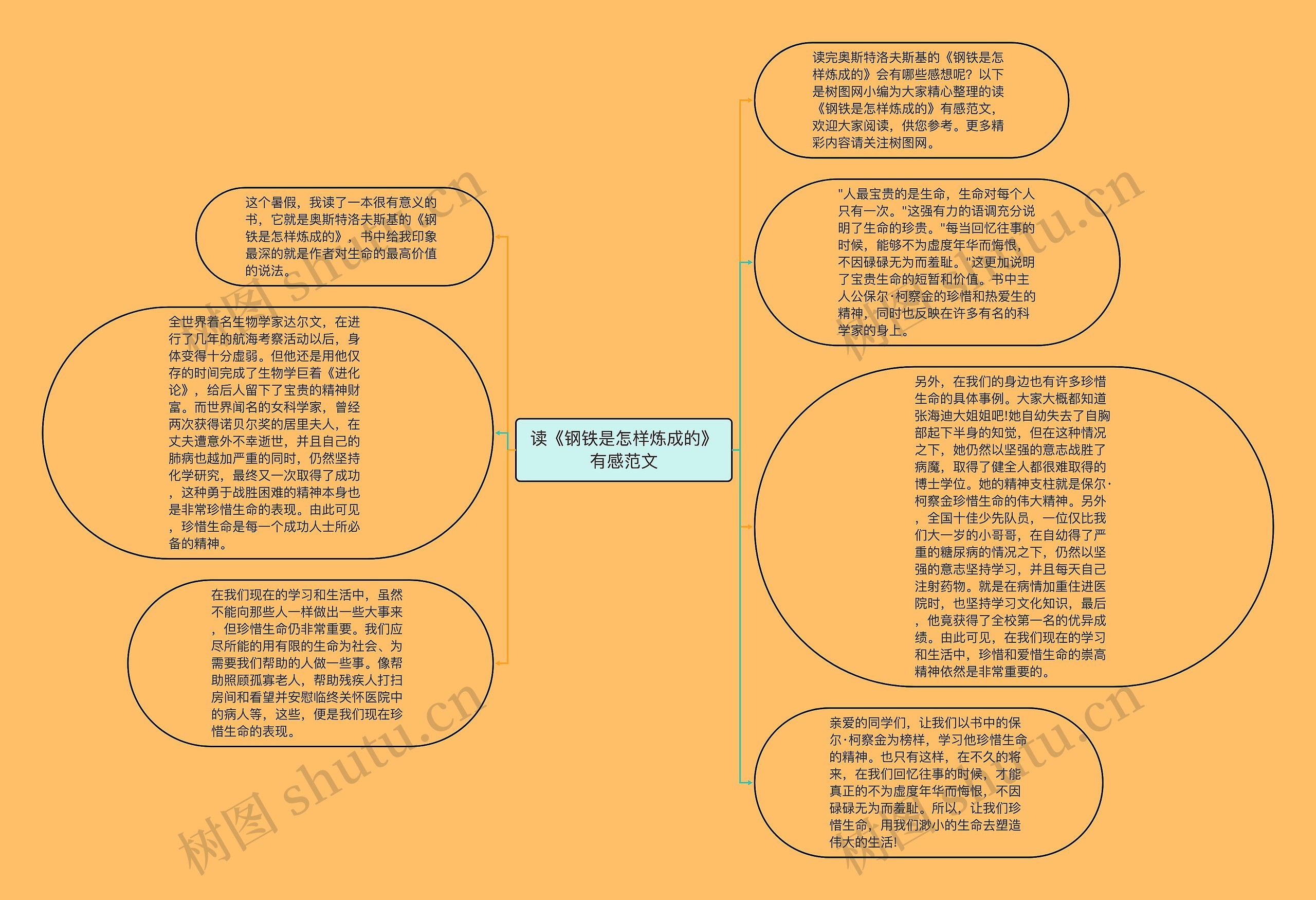 读《钢铁是怎样炼成的》有感范文思维导图