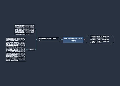 高中物理教研组下学期工作计划