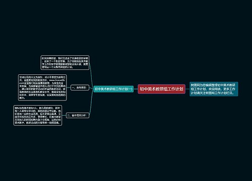 初中美术教研组工作计划