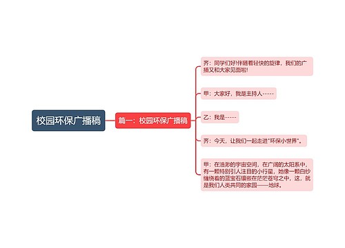 校园环保广播稿