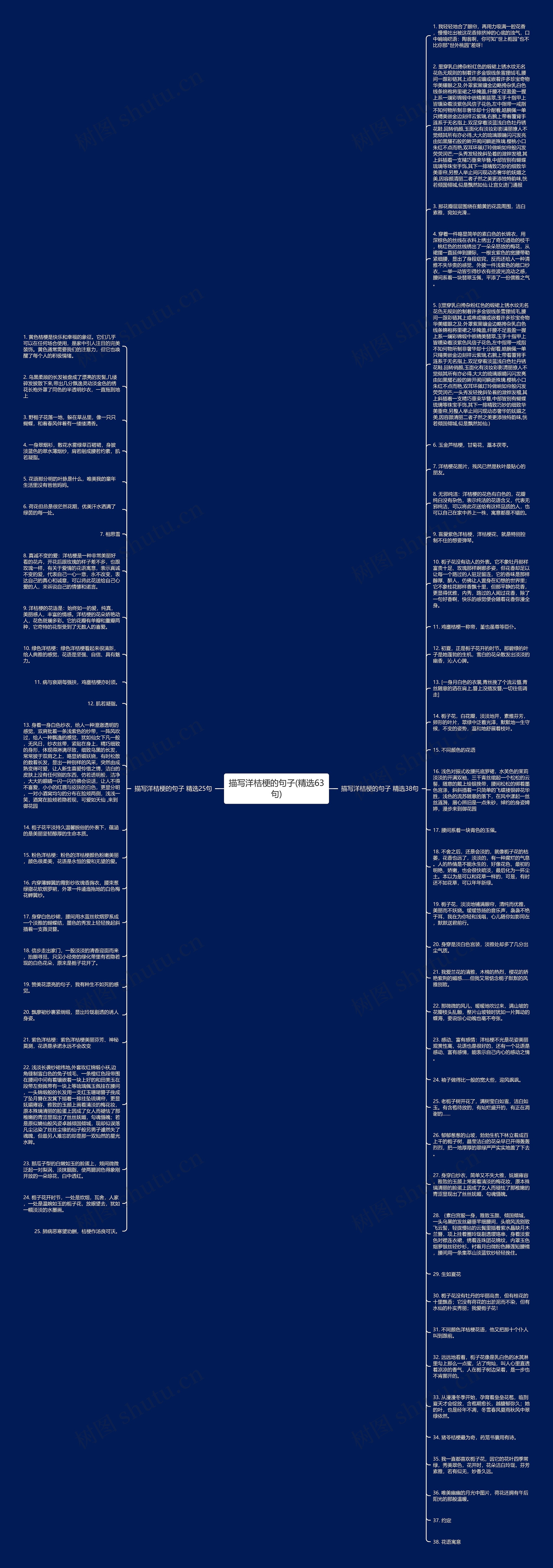 描写洋桔梗的句子(精选63句)思维导图