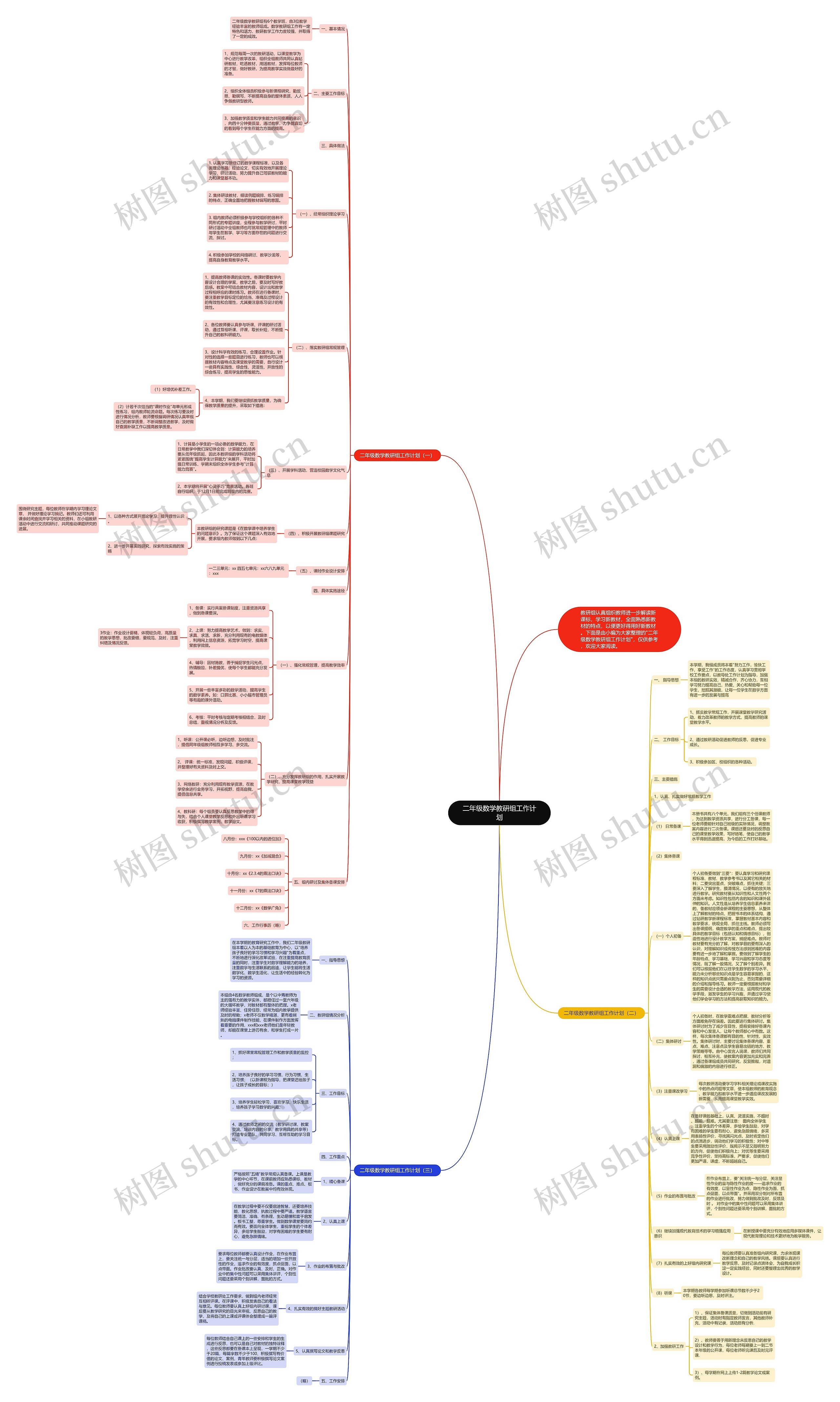 二年级数学教研组工作计划