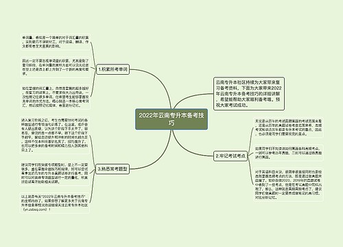 2022年云南专升本备考技巧