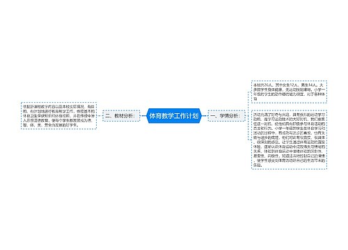 体育教学工作计划