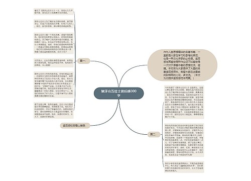 狼牙山五壮士读后感300字