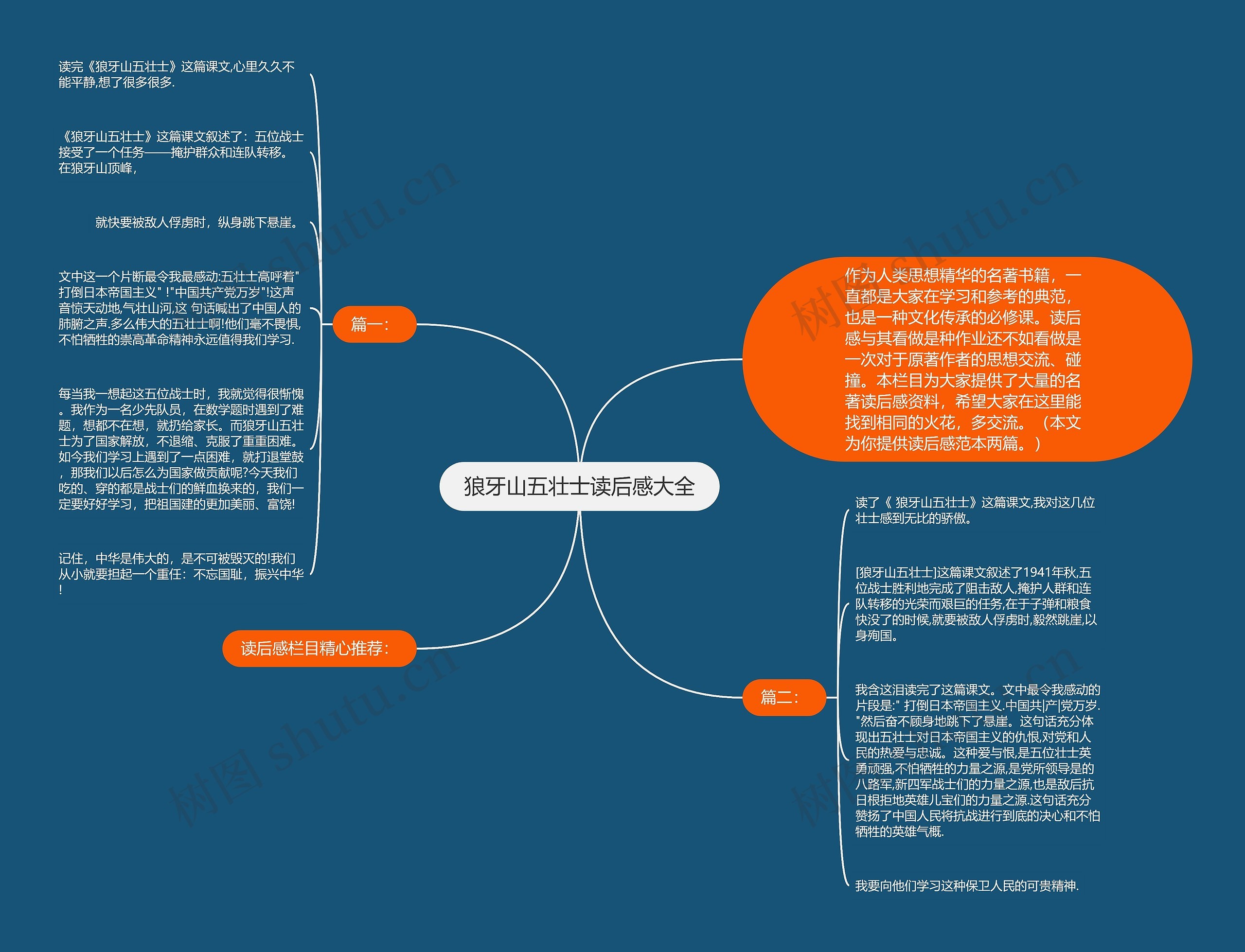 狼牙山五壮士读后感大全