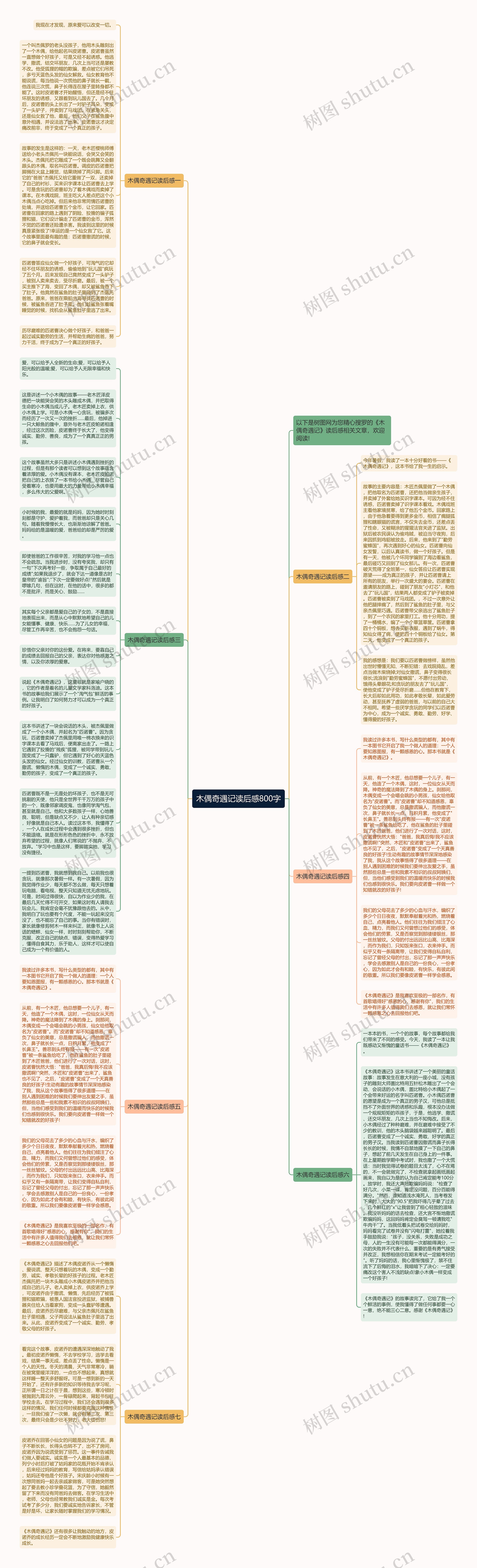 木偶奇遇记读后感800字思维导图