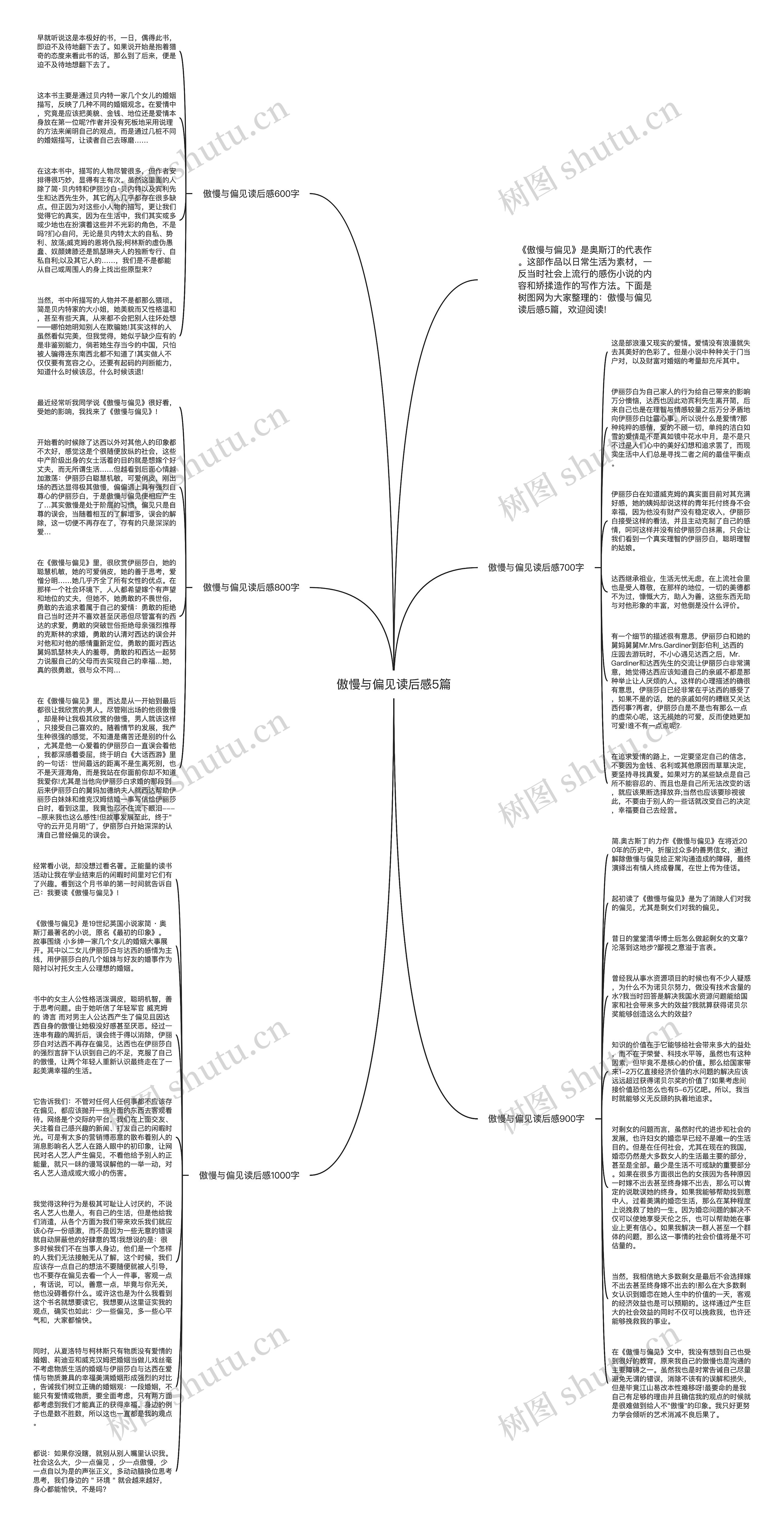 傲慢与偏见读后感5篇思维导图