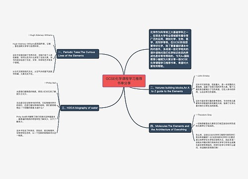 GCSE化学课程学习推荐书单分享