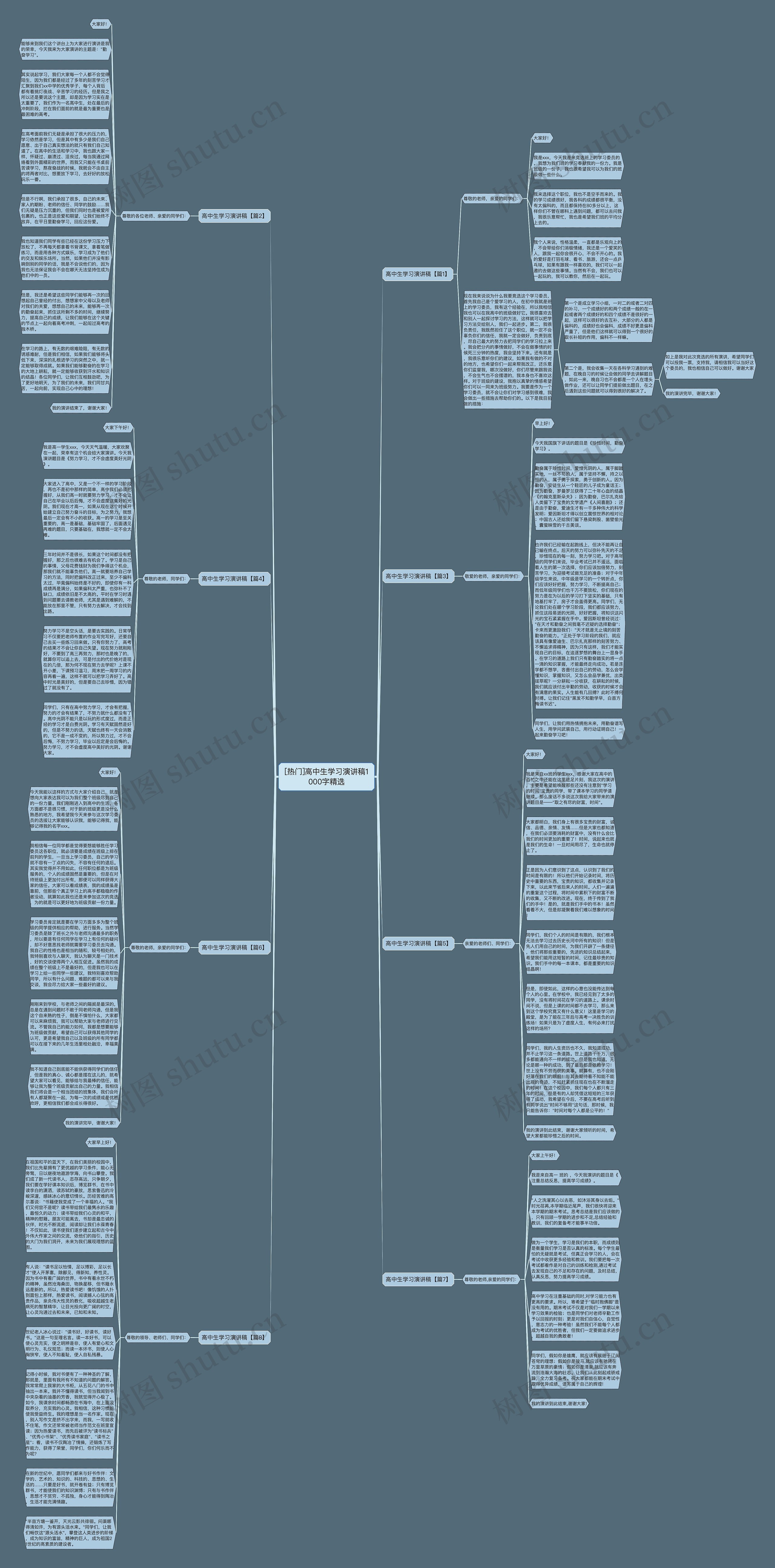 [热门]高中生学习演讲稿1000字精选思维导图