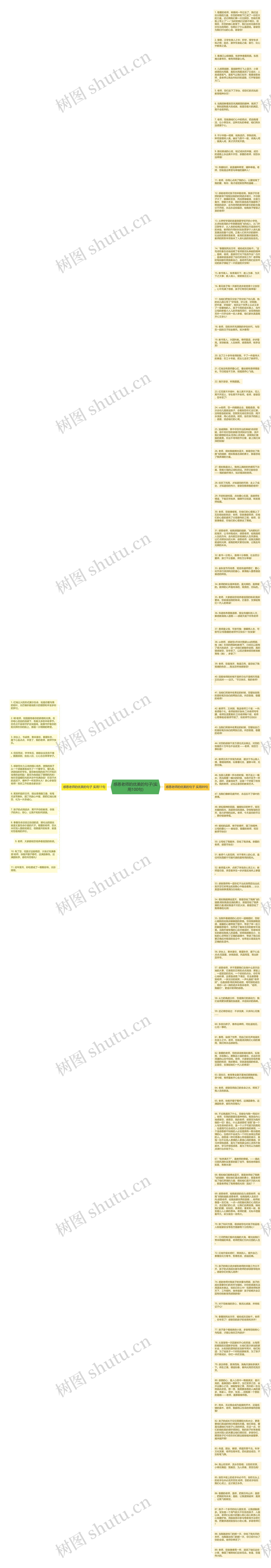 感恩老师的优美的句子(实用100句)思维导图