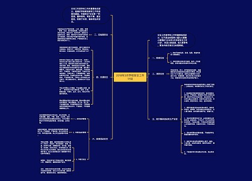 2018年3月学校安全工作计划